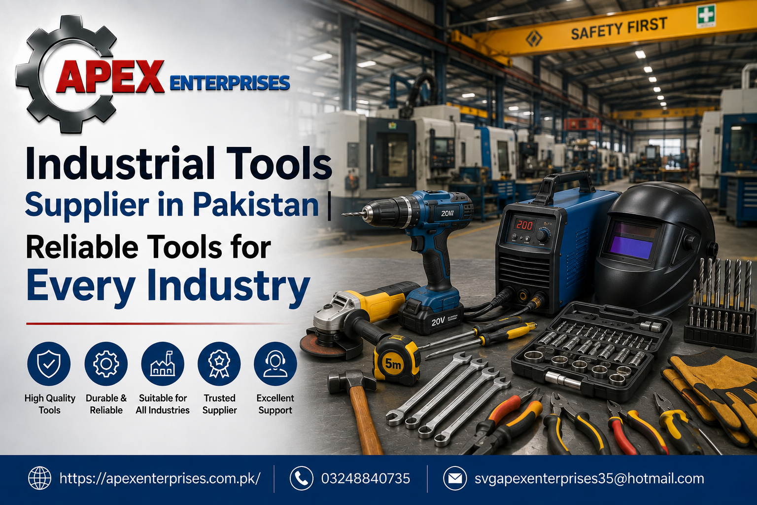 Industrial Tools Supplier in Pakistan